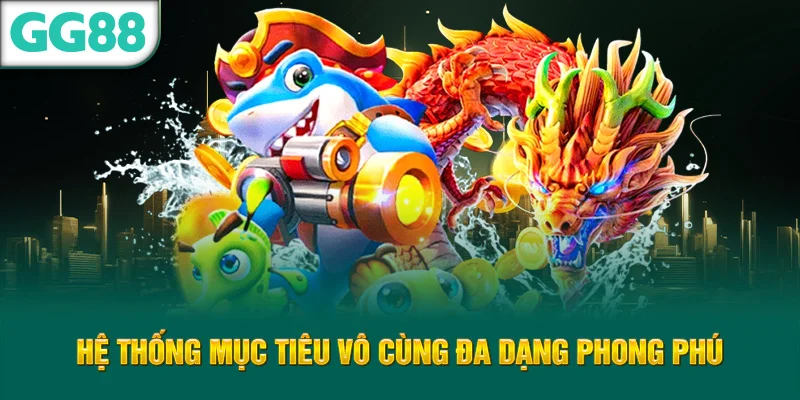 hệ thống mục tiêu vô cùng đa dạng phong phú